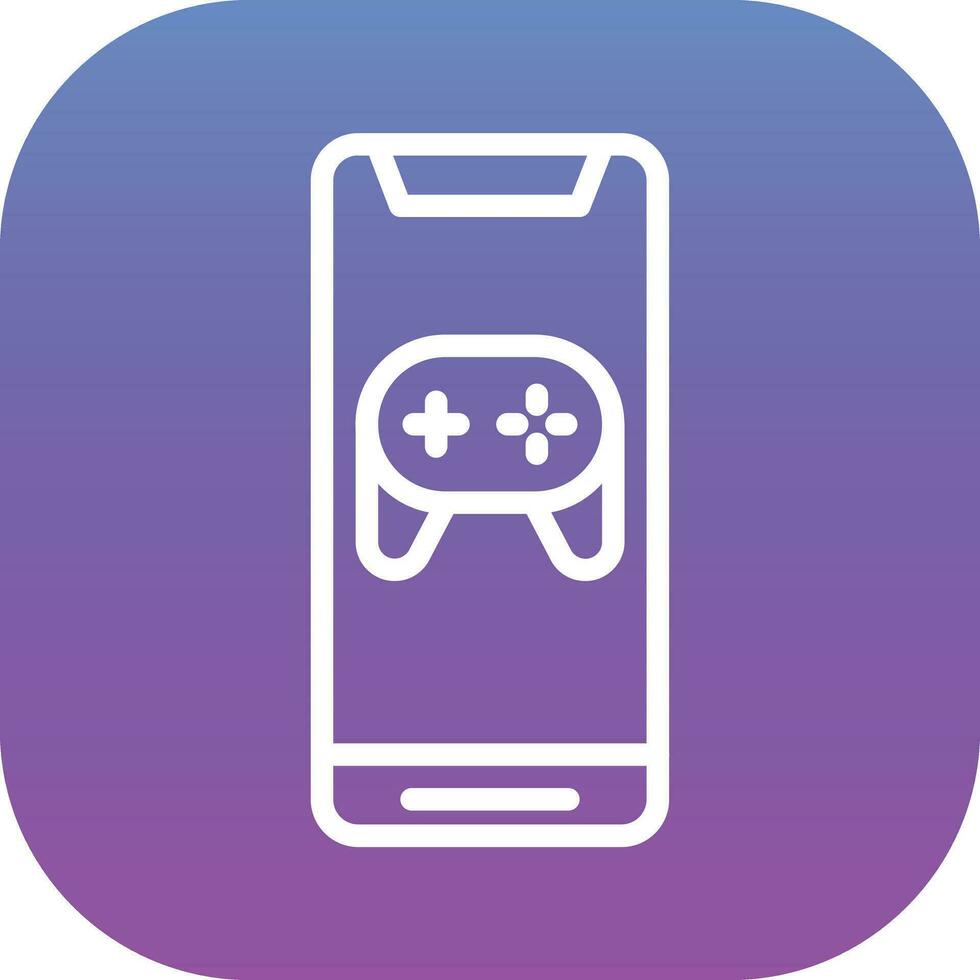 Mobile Game Console Vector Icon