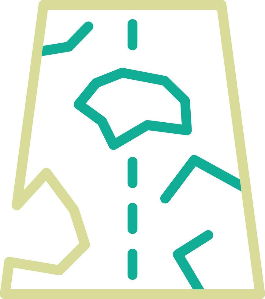 Road Crack Vector Icon