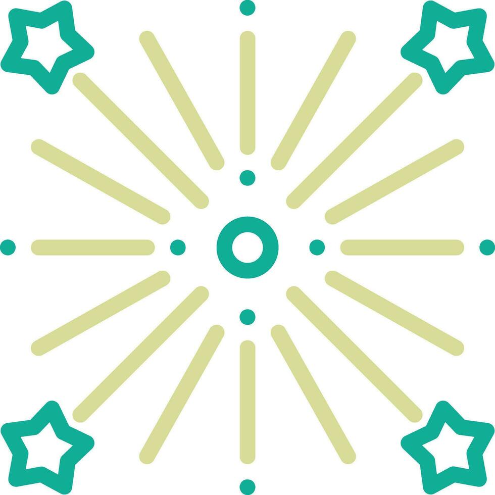Wedding Fireworks Vector Icon