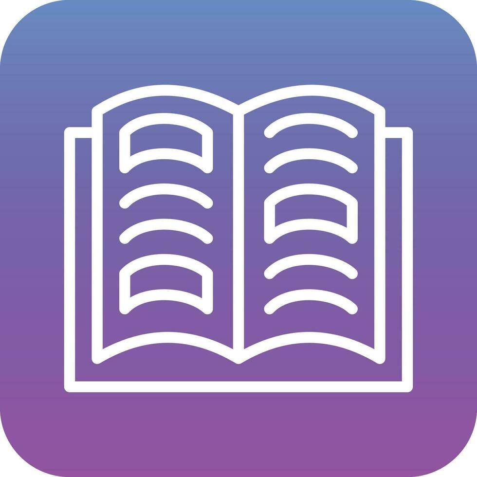 Open Book Vector Icon