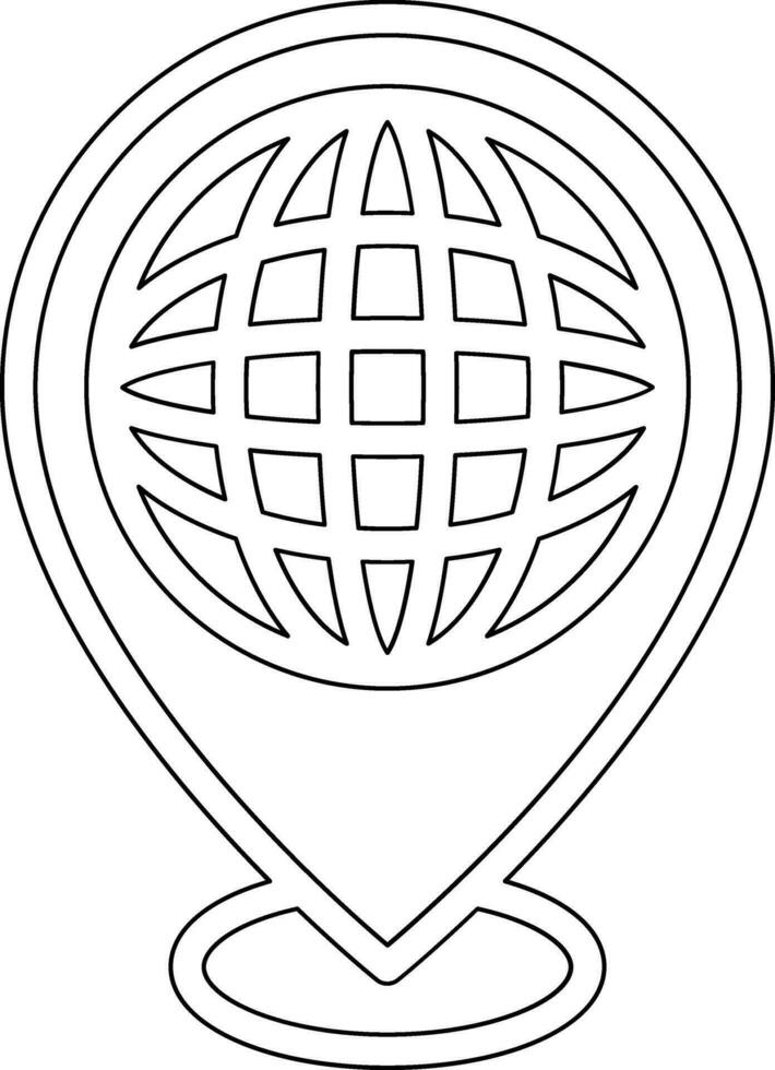 Worldwide Location Vector Icon