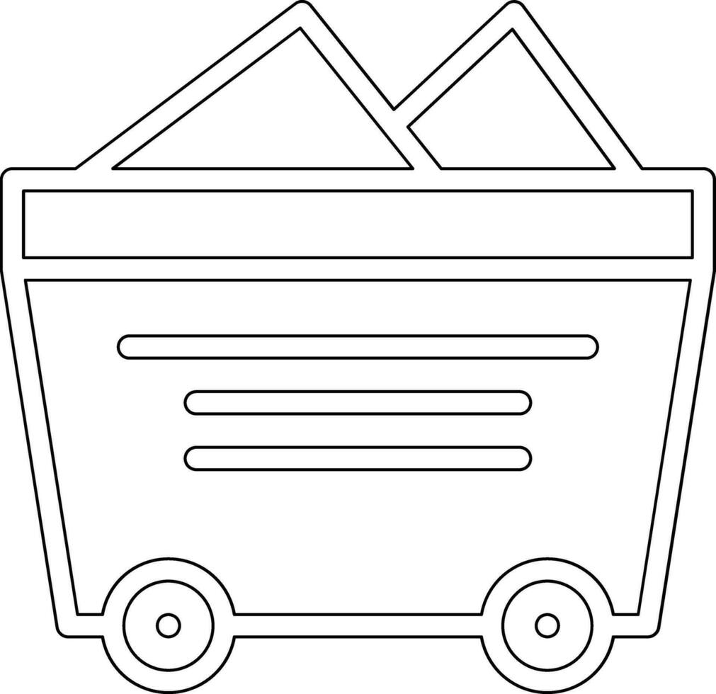 Industry Wagon Vector Icon