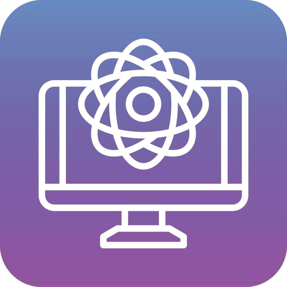 Quantum Computing Vector Icon