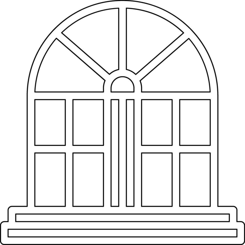 icono de vector de ventana