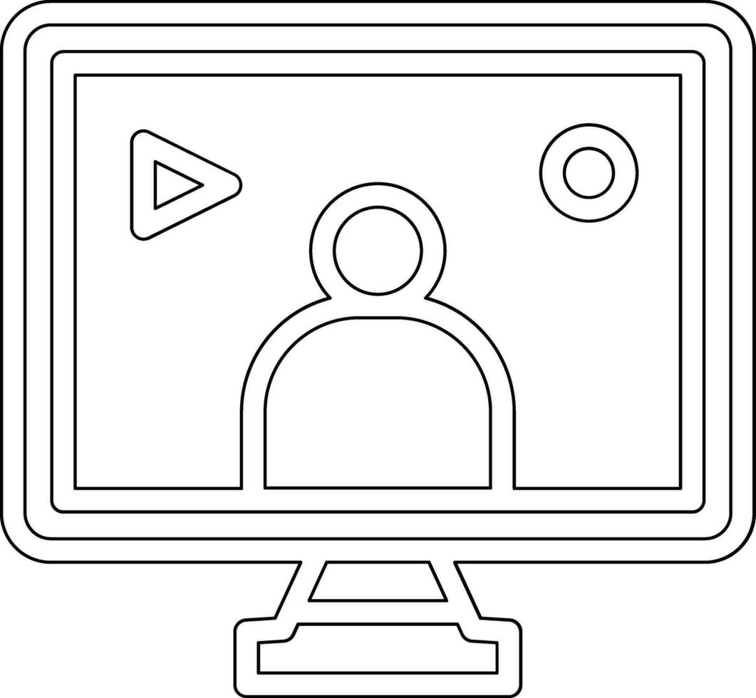 User Live Streaming Vector Icon