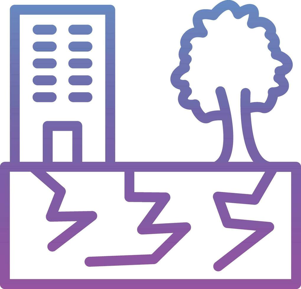 Earthquake Vector Icon