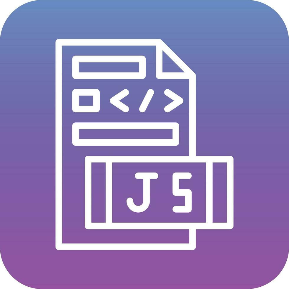 icono de vector de archivo javascript