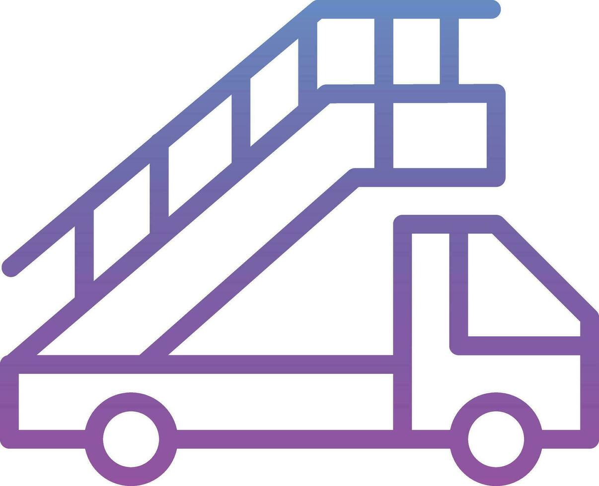 Aircraft Stairs Vector Icon