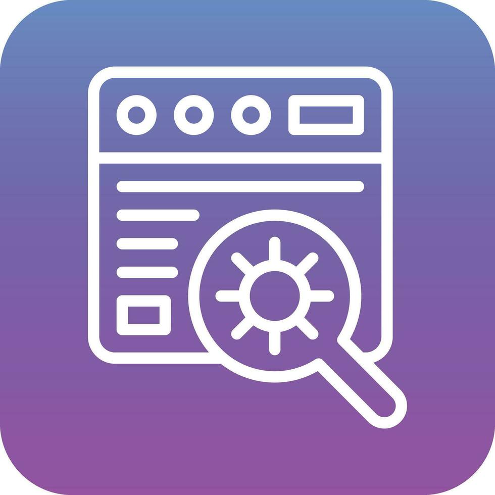 Website Bug Vector Icon