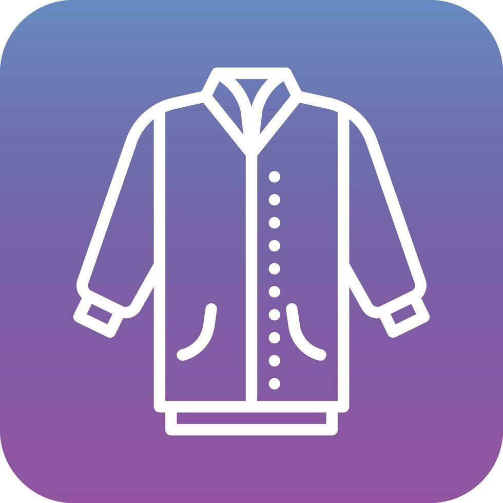 icono de vector de chaqueta