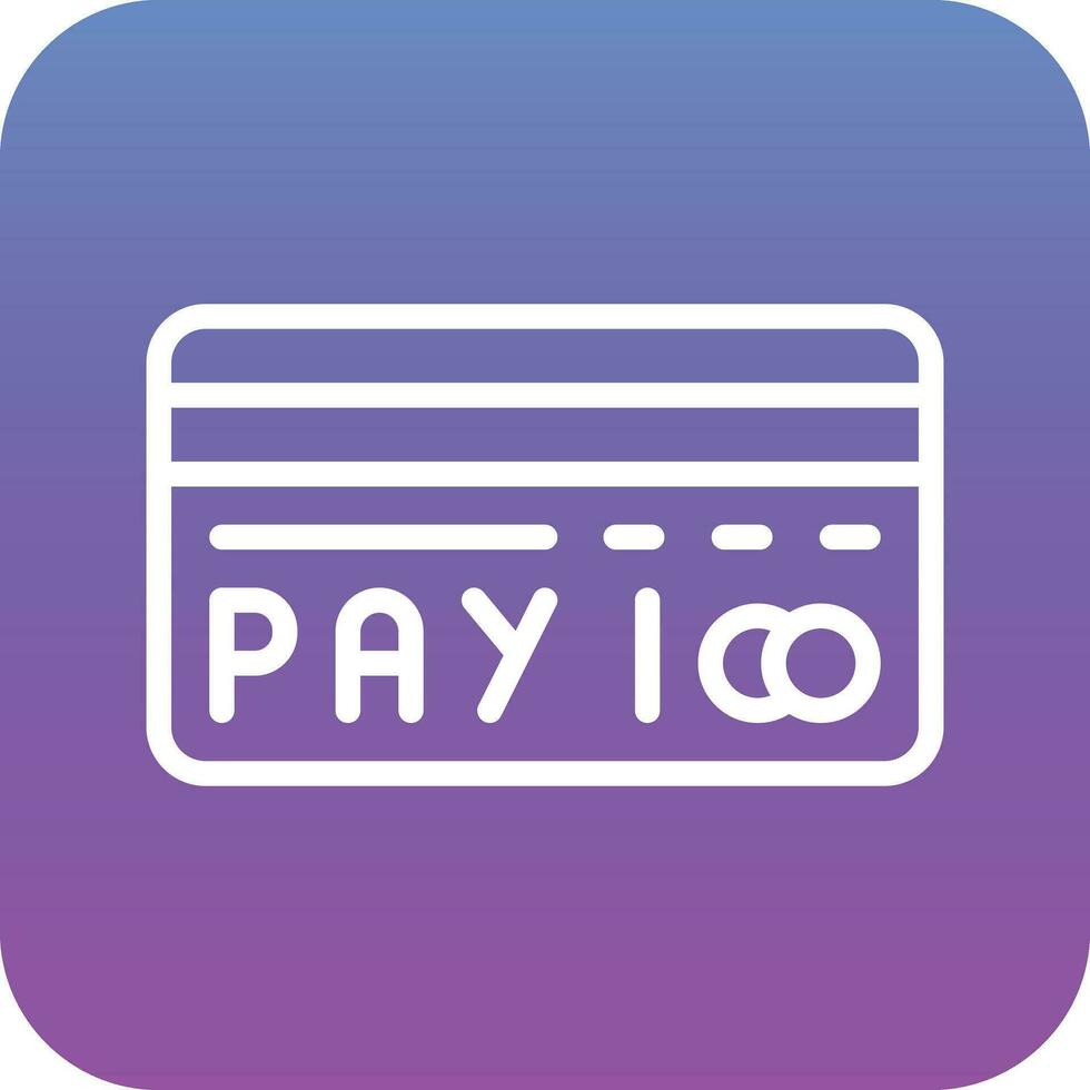 icono de vector de pago con tarjeta