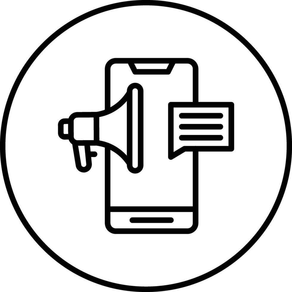 Mobile Marketing Vector Icon