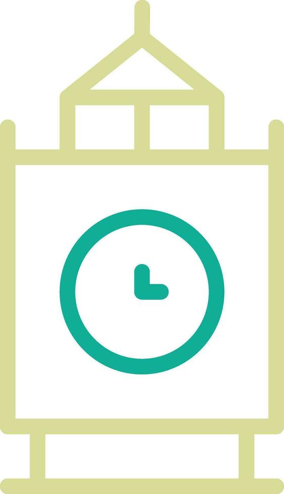 New Year Clock Vector Icon