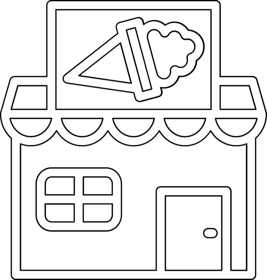 Icecream Shop Vector Icon