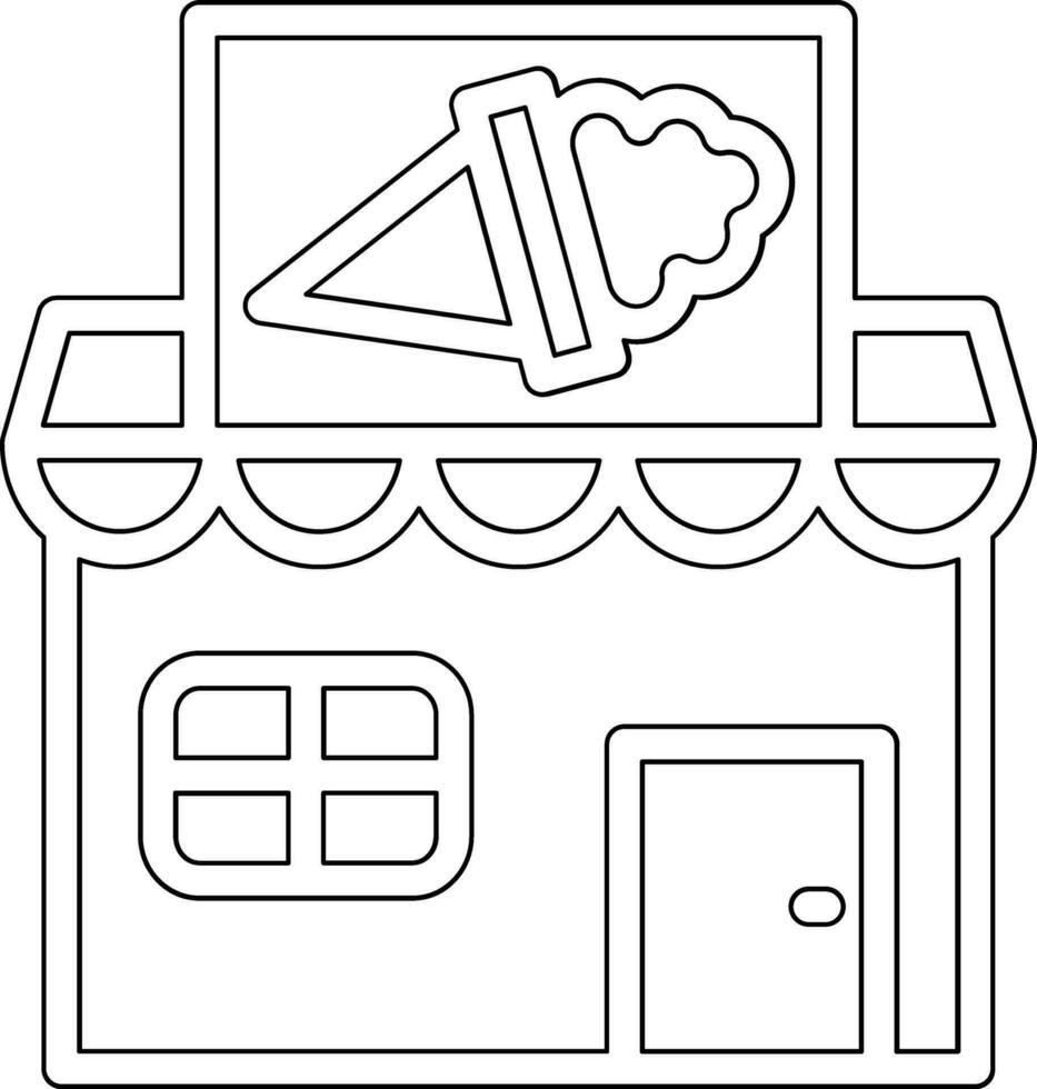 Icecream Shop Vector Icon