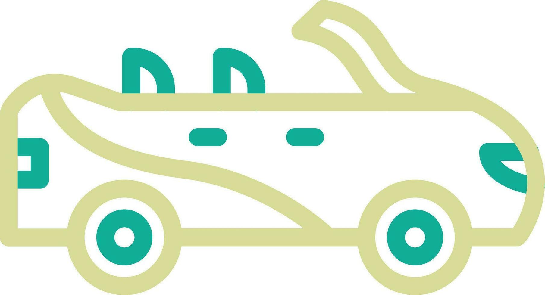 convertible coche vector icono