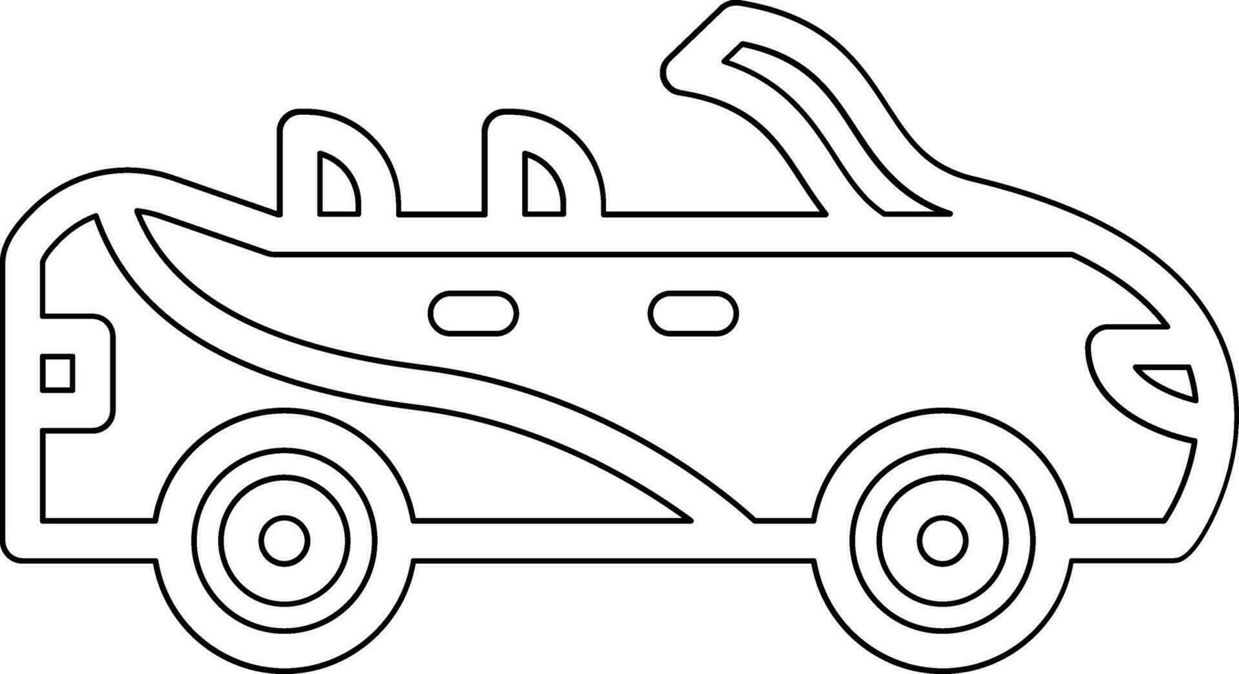 Convertible Car Vector Icon