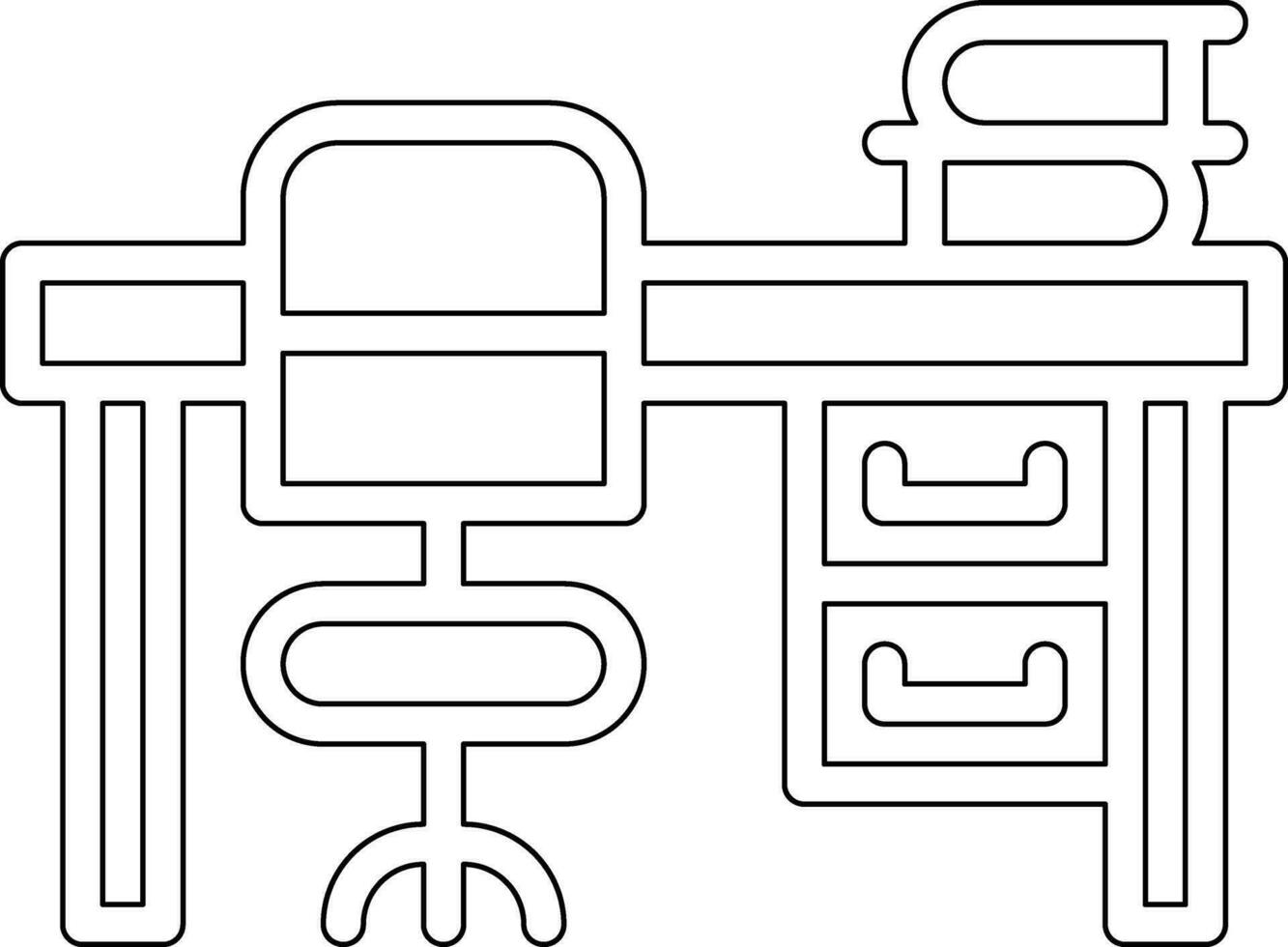 Study Table Vector Icon