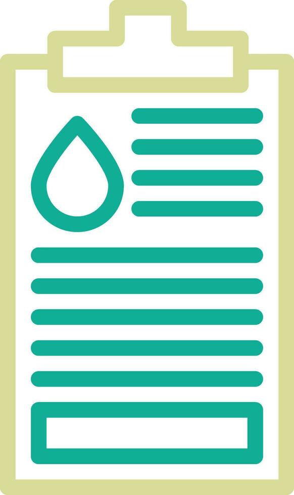 Oil Data Report Vector Icon