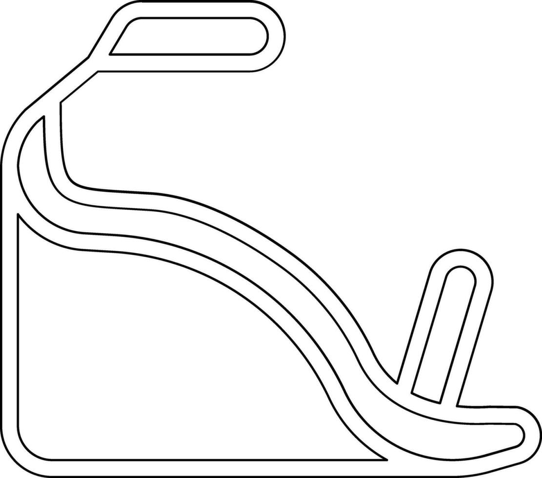 Wedge Heel Vector Icon