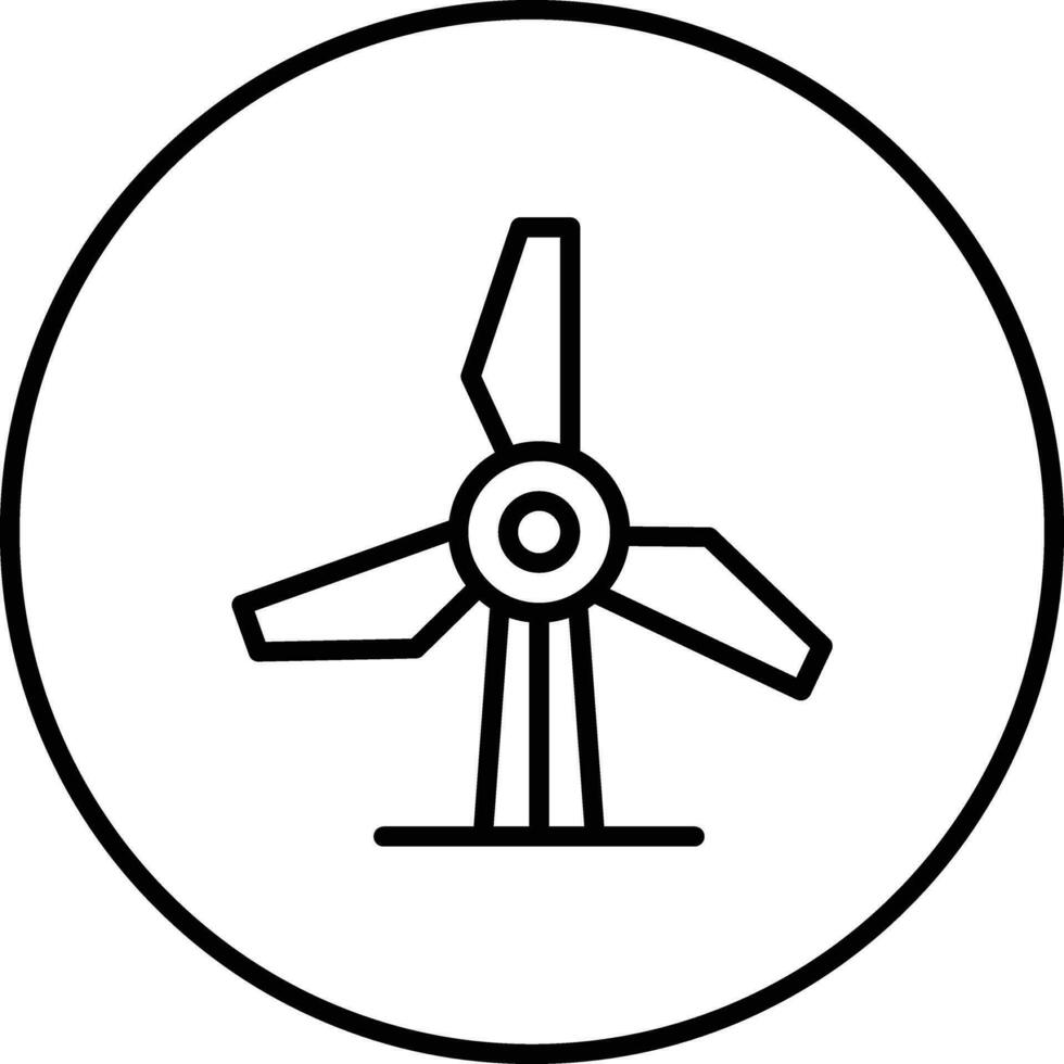 Windmill Vector Icon