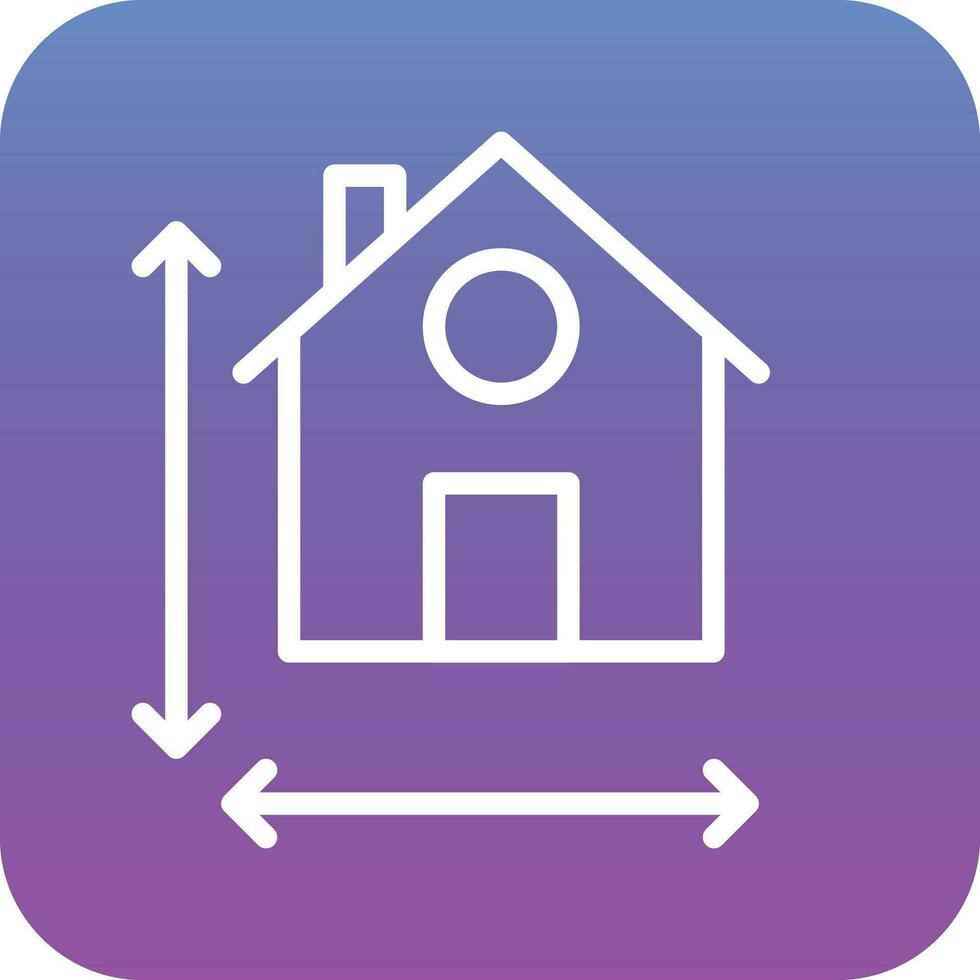 House Measurement Vector Icon