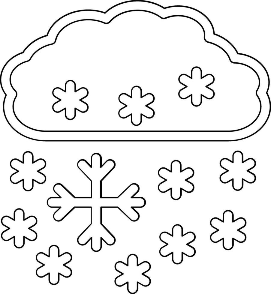 Heavy Snow Vector Icon