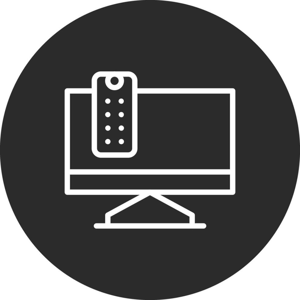 televisión monitor vector icono