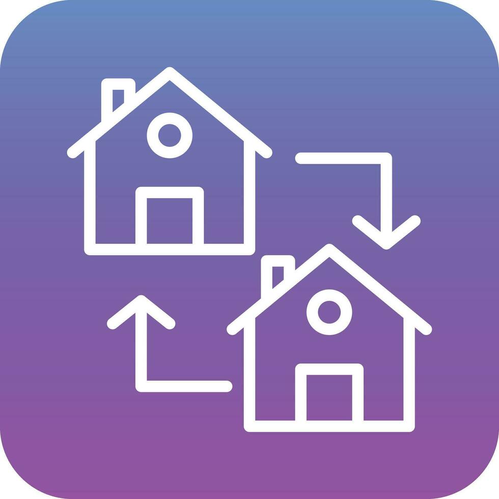 House Exchange Vector Icon
