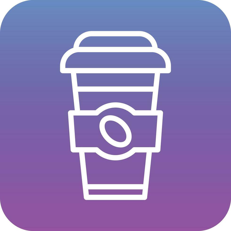 café para llevar vector icono