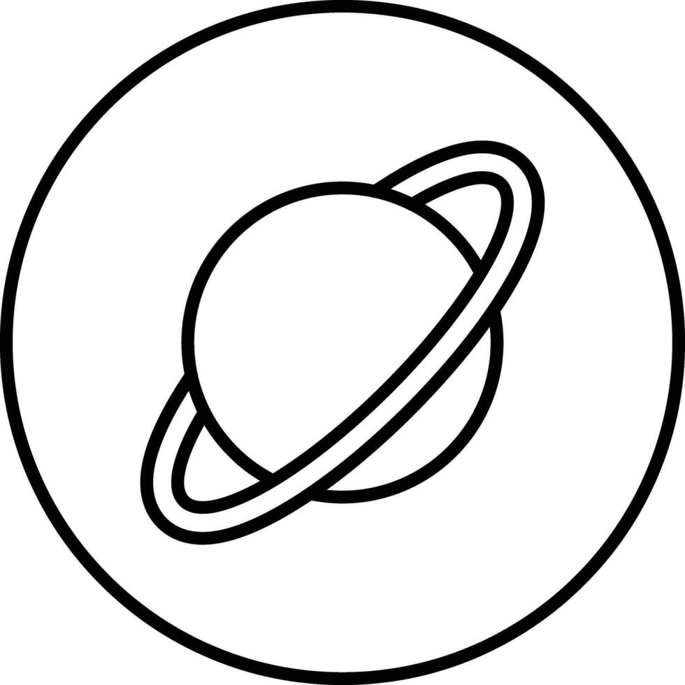 icono de vector de saturno