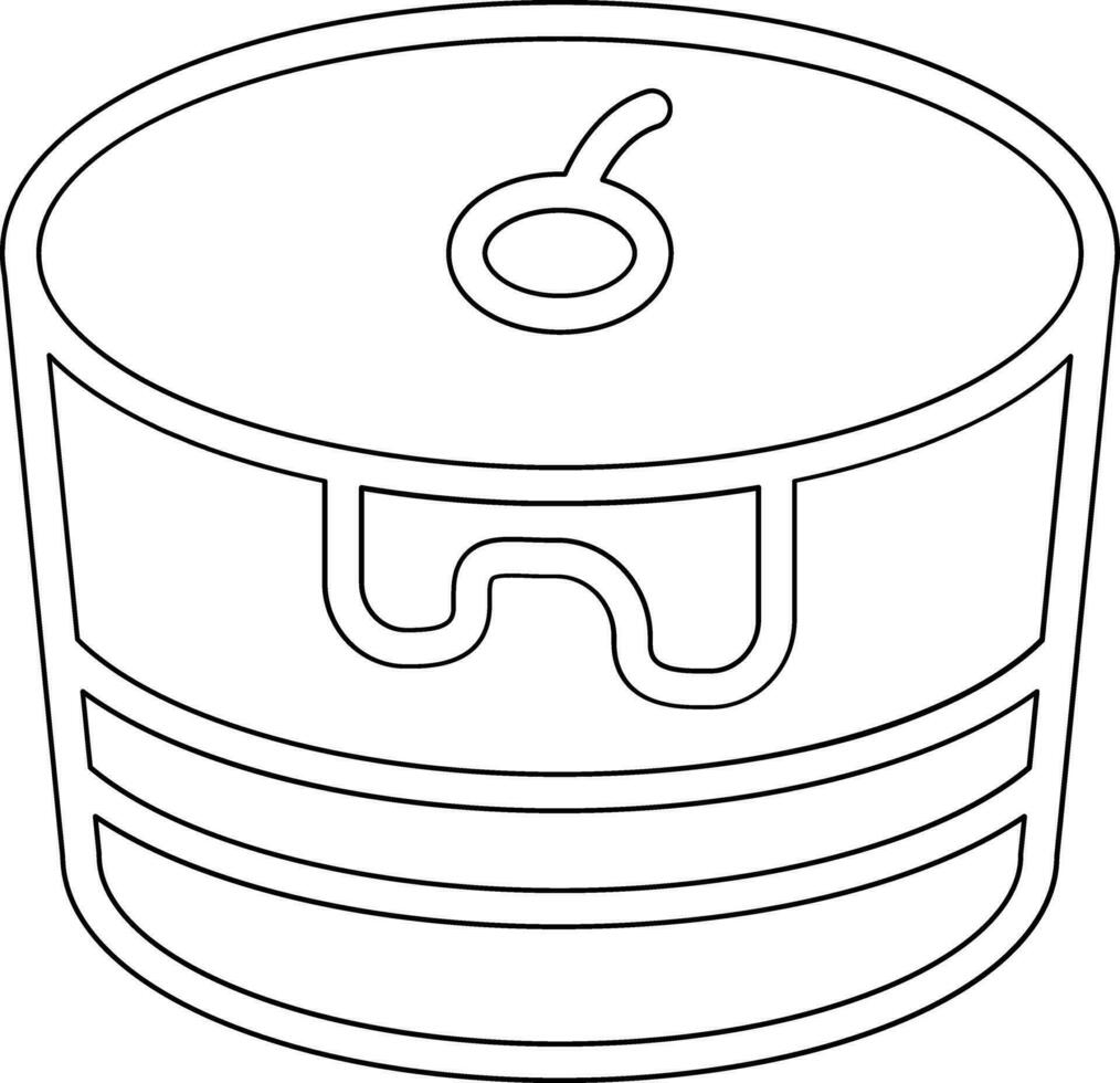 Chocolate Cake Vector Icon