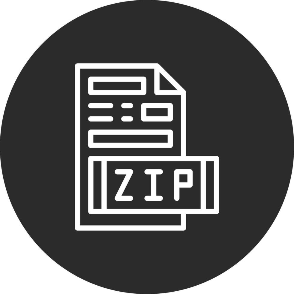 Zip File Vector Icon
