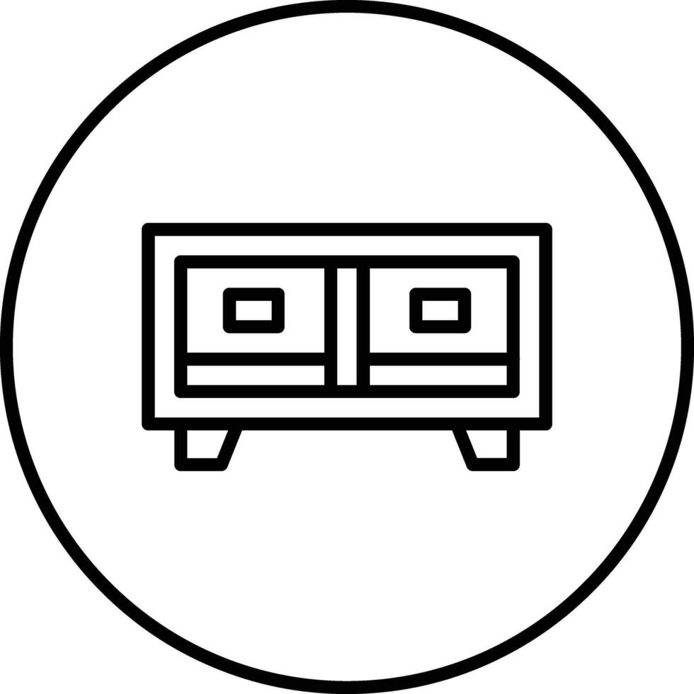 TV Stand Vector Icon