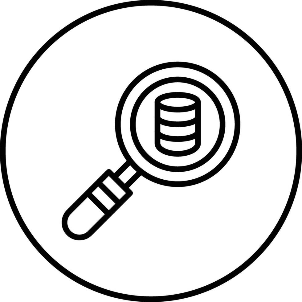 Search Database Vector Icon