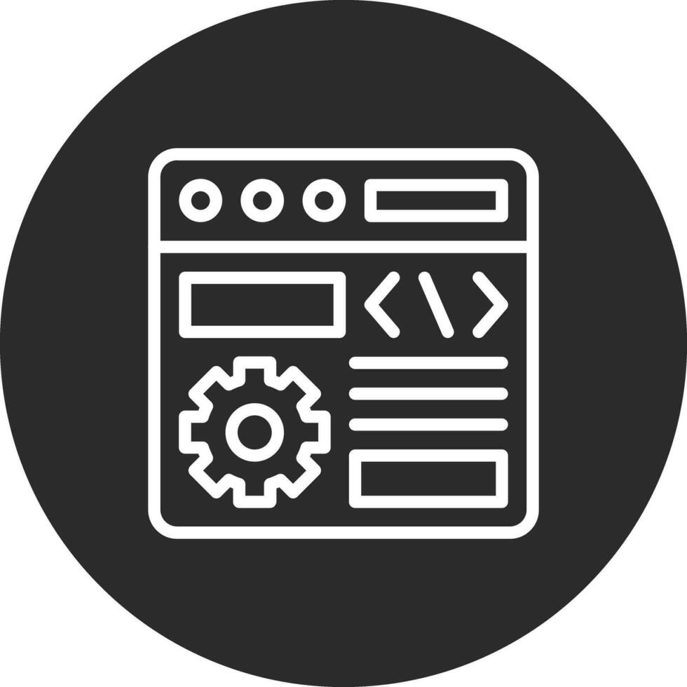 icono de vector de configuración del navegador