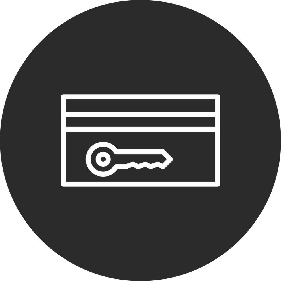 Card Key Vector Icon