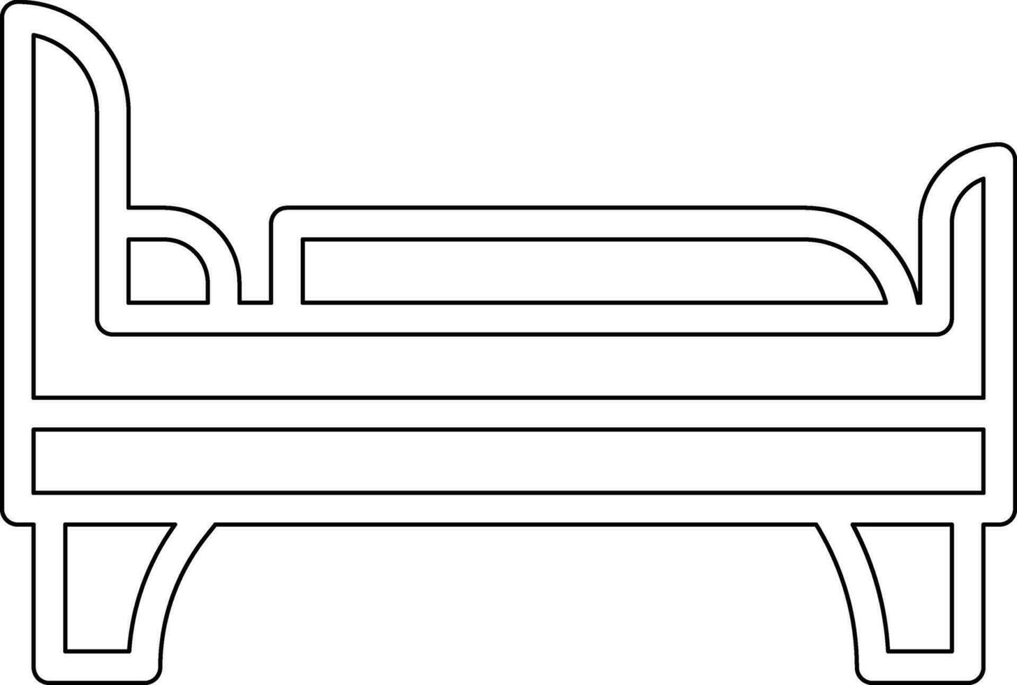 Single Bed Vector Icon