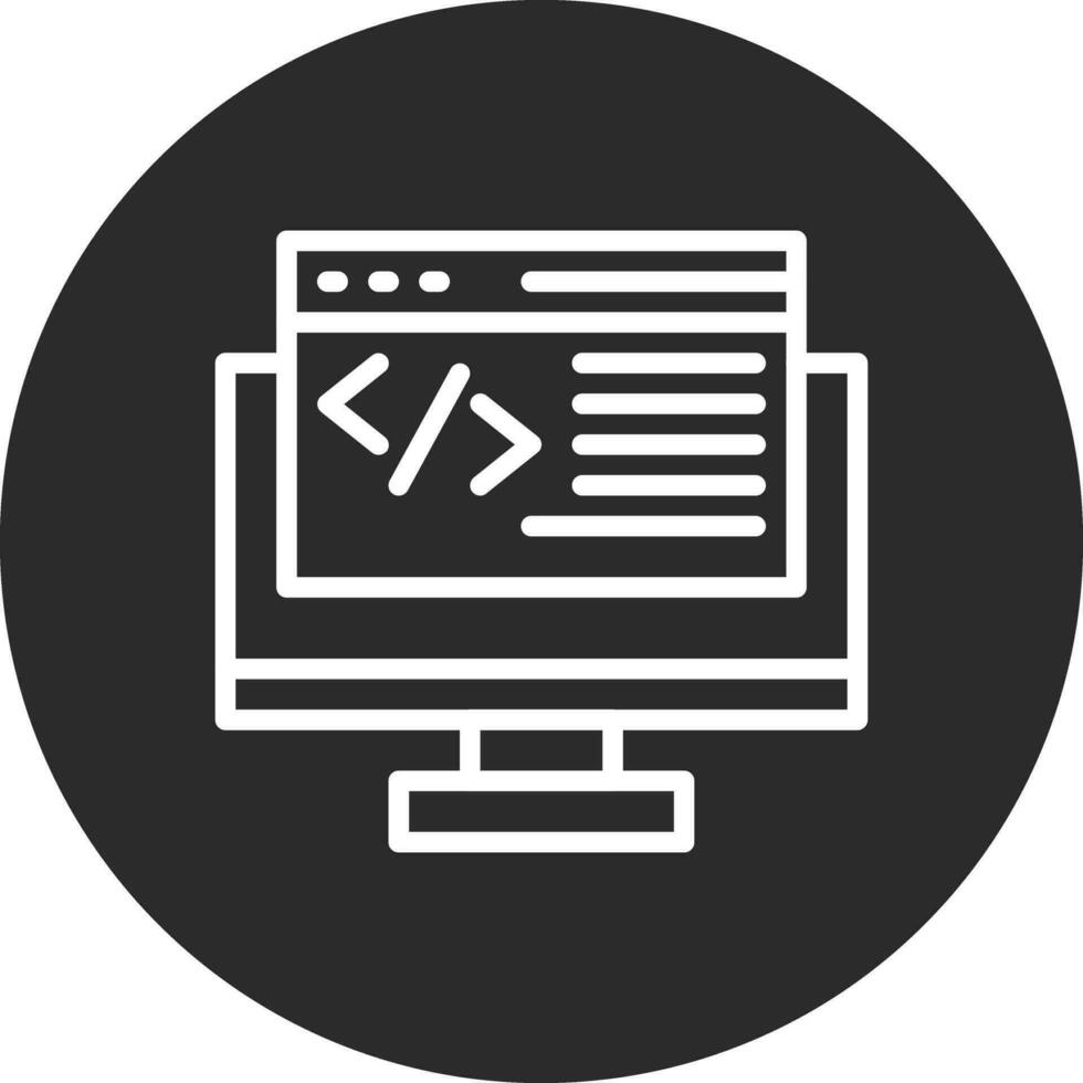 icono de vector de programación web