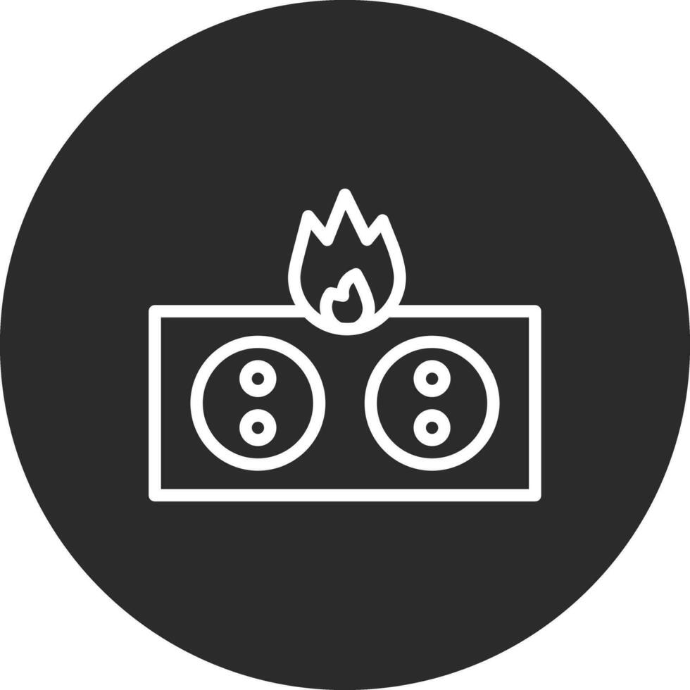 Electricity Fire Vector Icon