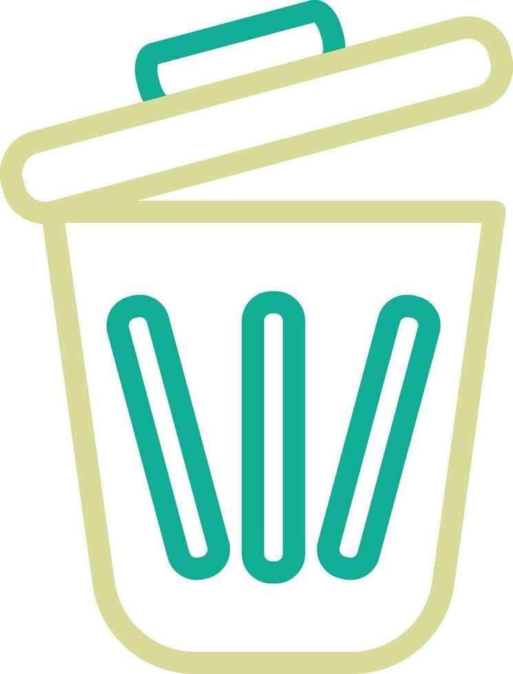 icono de vector de papelera de reciclaje