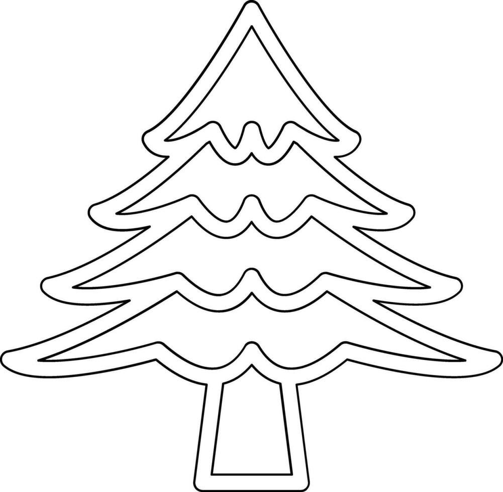 icono de vector de árbol de pino