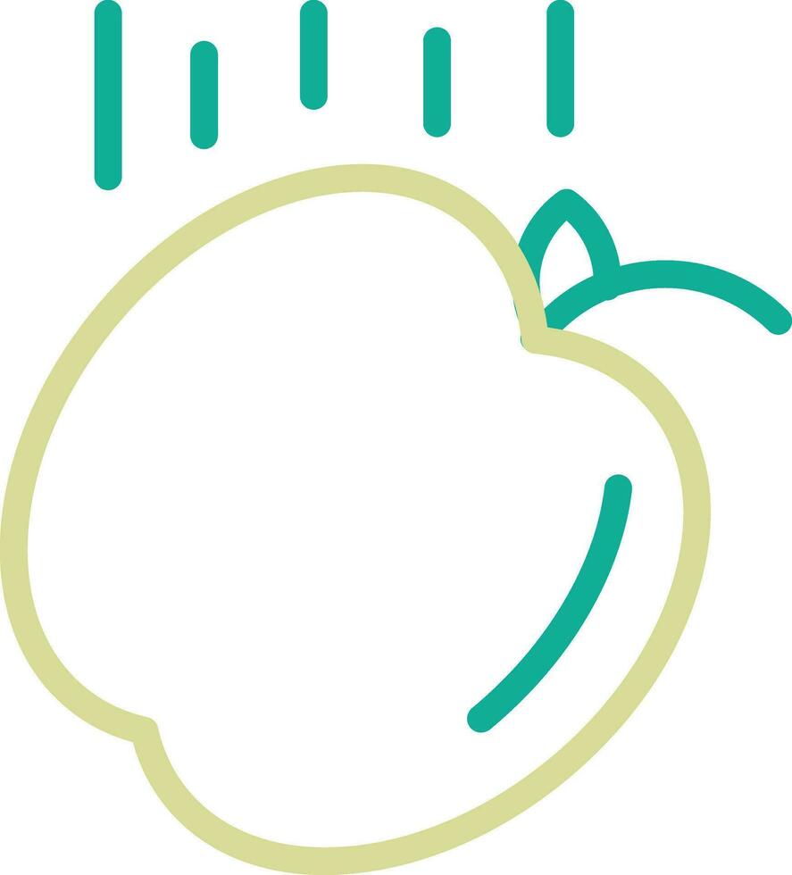 Falling Apple Vector Icon