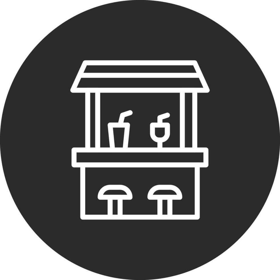 Beach Bar Vector Icon