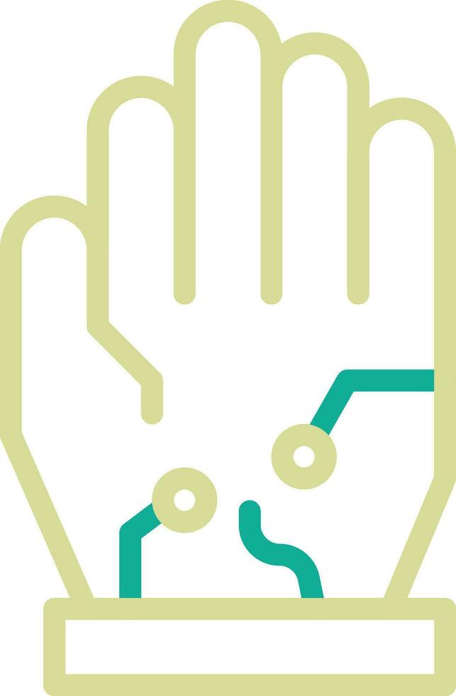 Wired Gloves Vector Icon