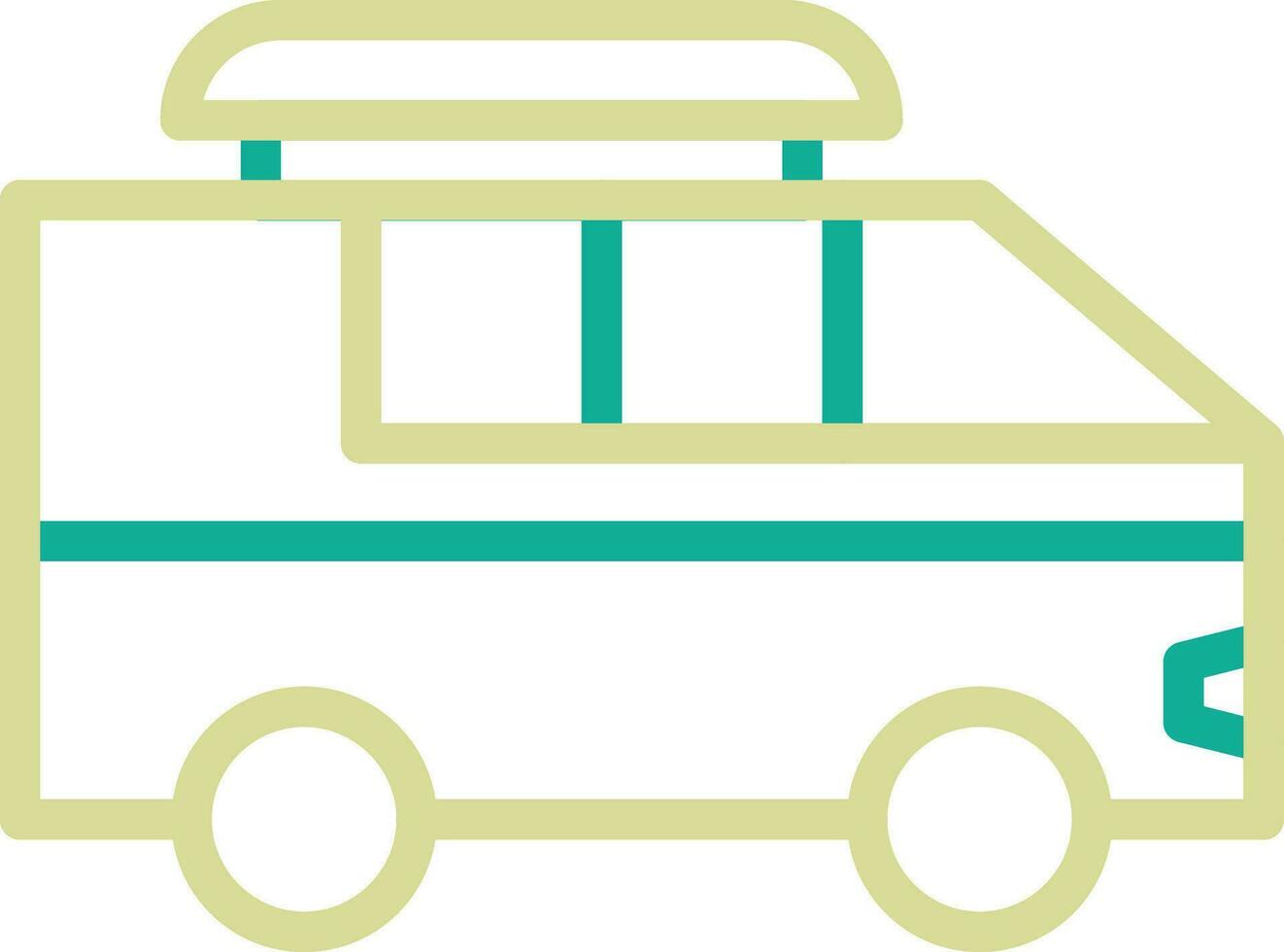 Surf Van Vector Icon