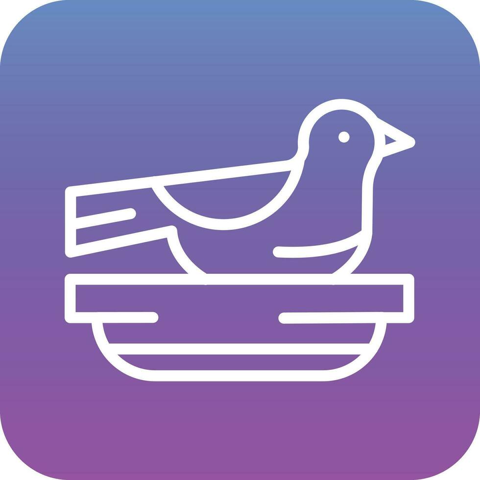 Brids in Nest Vector Icon