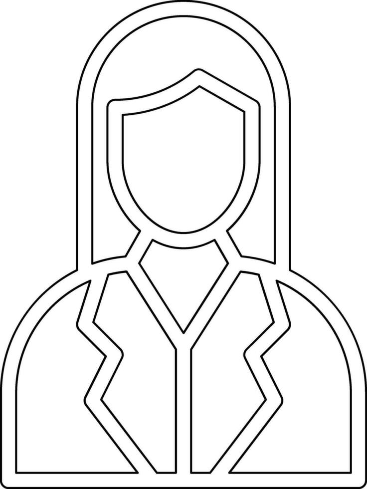 Female Financial Advisor Vector Icon