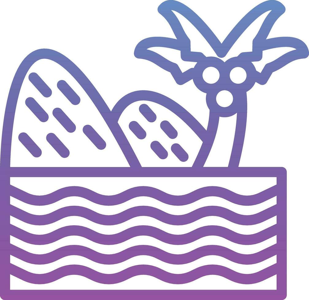 Oasis Vector Icon