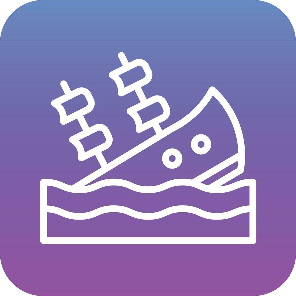 Shipwreck Vector Icon